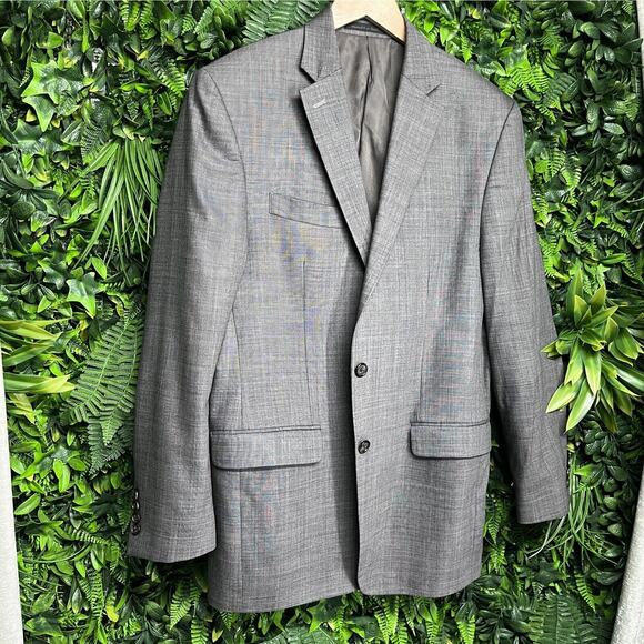 Ralph Lauren Blazer Mens 40R Gray Sport Coat Jacket 100% Wool - Picture 2 of 9